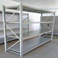 200kg-600kg medium duty warehouse steel plate storage rack